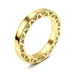 Gold Plated Silver Rings NSR-2825-GP